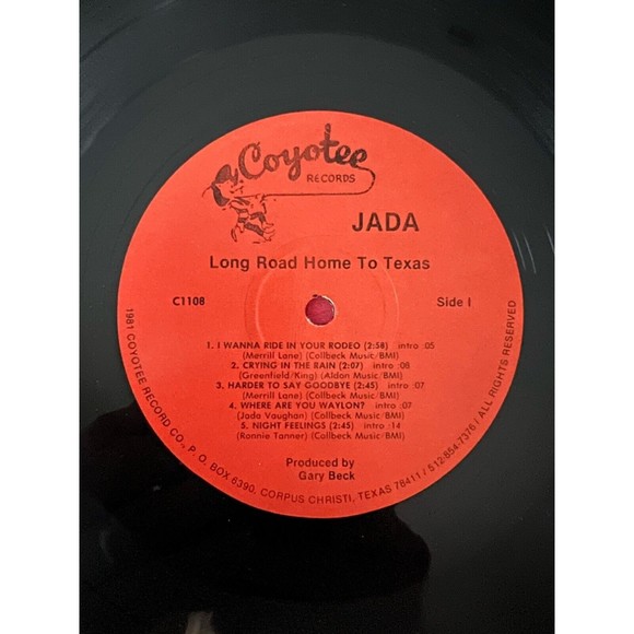 Jada Long Road Home To Texas LP 1981 Coyotee Records C1108 VG - Picture 5 of 7